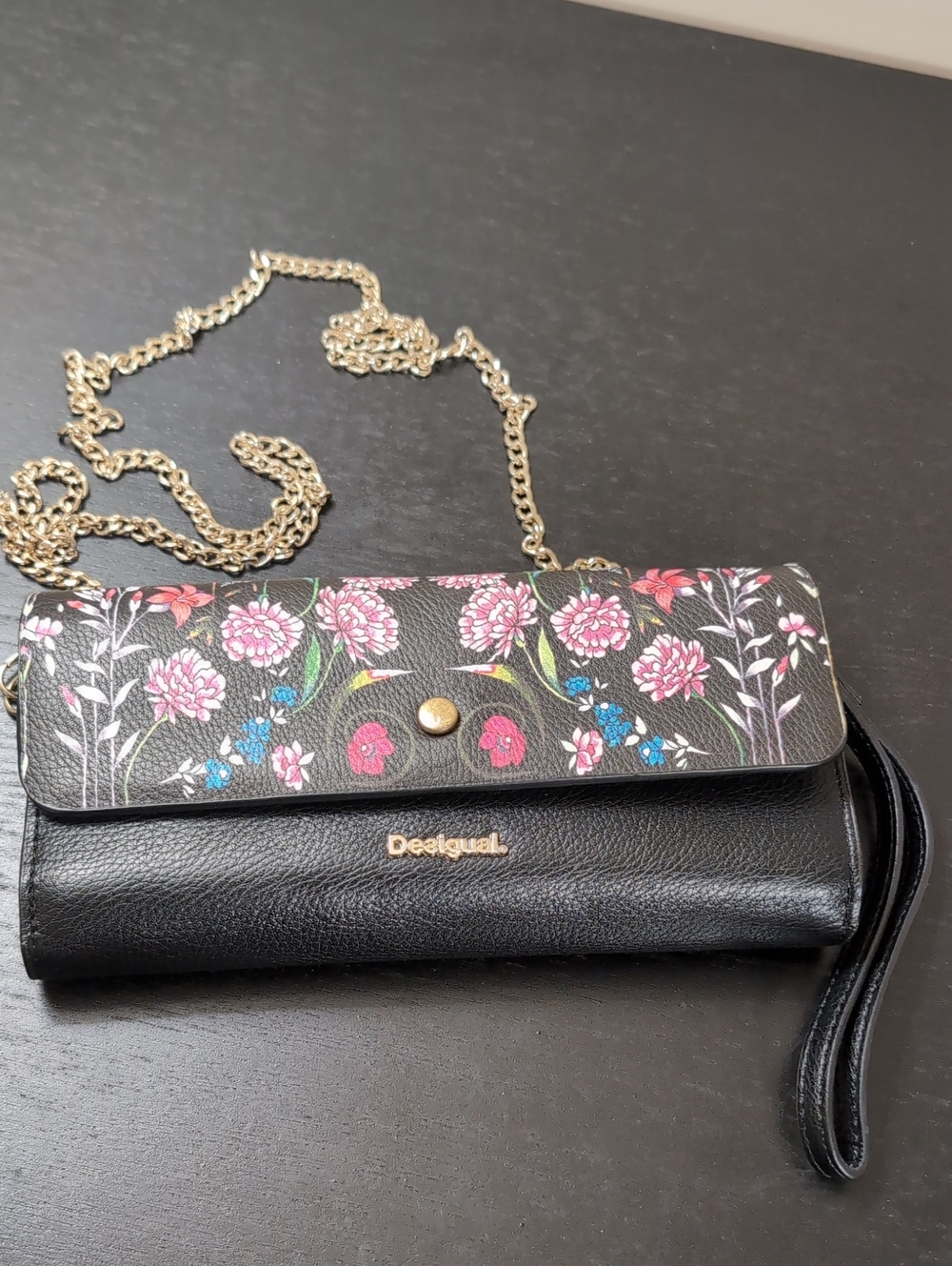 Desigual Deco Flowers In Flight Cross Body / Clutch Purse